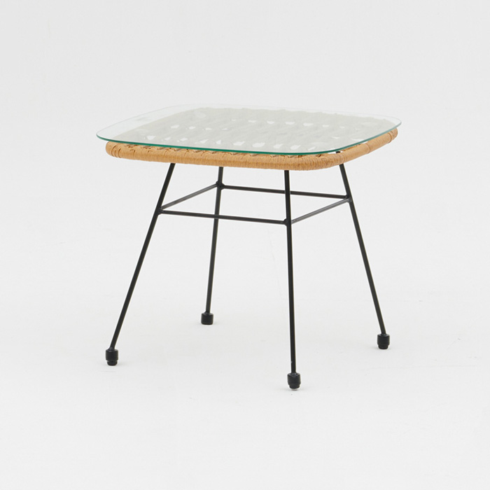 HUE-1802 인조라탄 2인세트 의자 테이블