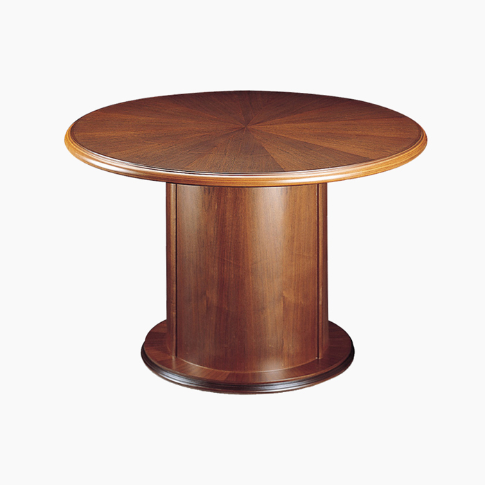 ODT-1309 일반 원탁 회의용 테이블 (월넛천연무늬목)