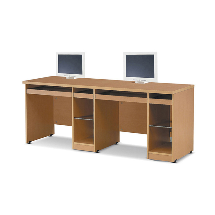 유퍼스 LCD 반매립형 2인용 컴퓨터 책상/사무용 학교